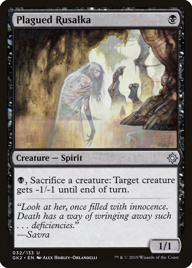 Plagued Rusalka [Ravnica Allegiance Guild Kit] | Good Games Cannington