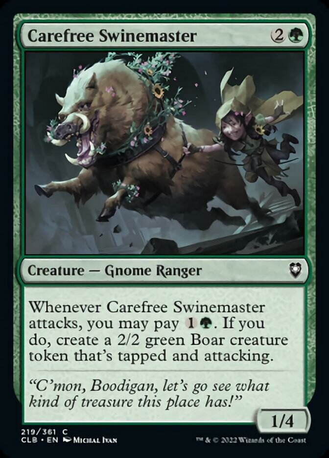 Carefree Swinemaster [Commander Legends: Battle for Baldur's Gate] | Good Games Cannington