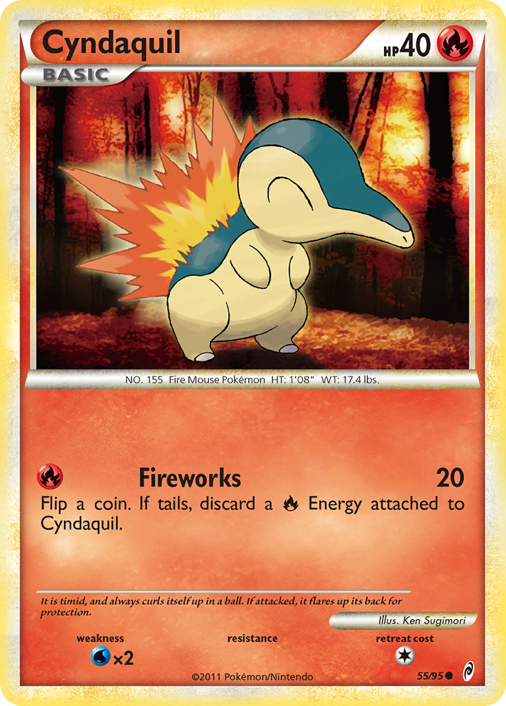 Cyndaquil (55/95) [HeartGold & SoulSilver: Call of Legends] | Good Games Cannington