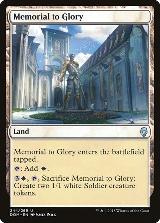 Memorial to Glory [Dominaria] | Good Games Cannington