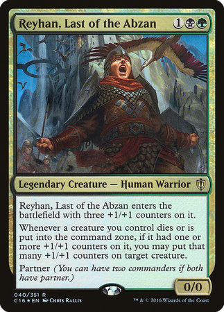 Reyhan, Last of the Abzan [Commander 2016] | Good Games Cannington