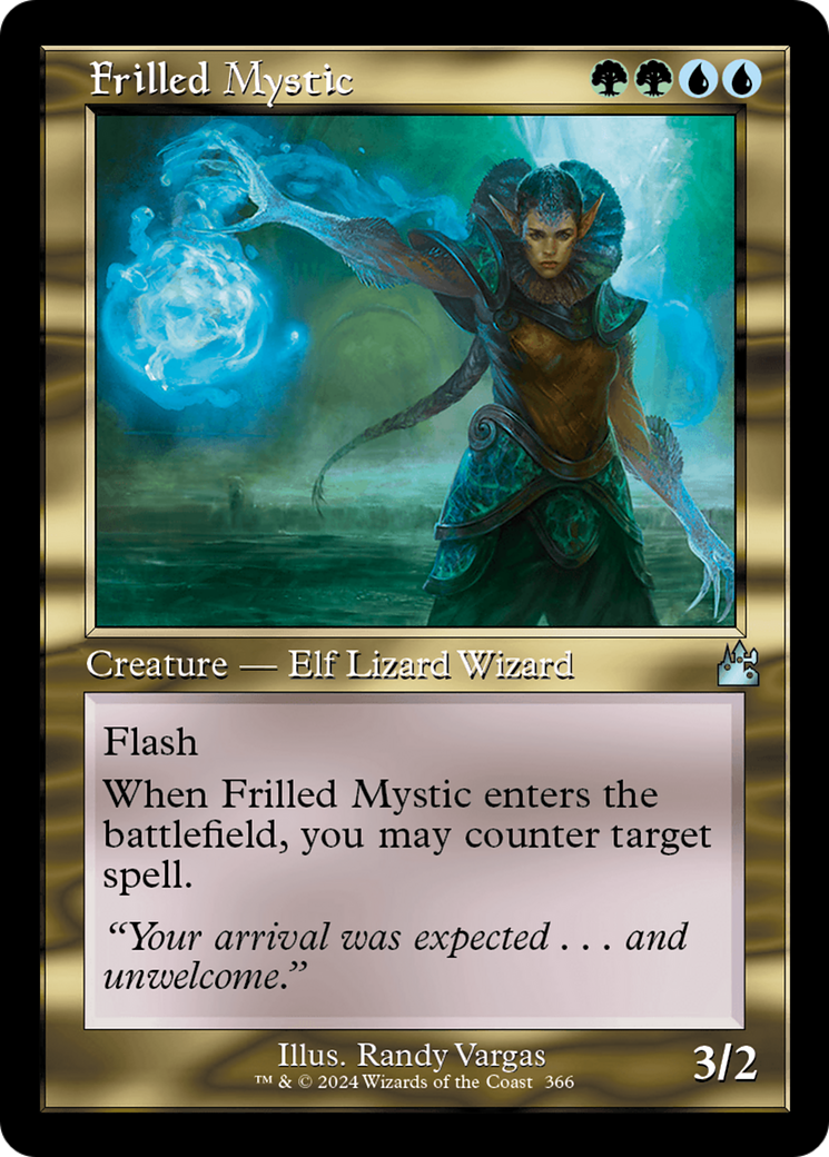 Frilled Mystic (Retro Frame) [Ravnica Remastered] | Good Games Cannington