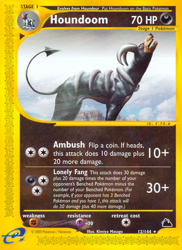 Houndoom (12/144) [Skyridge] | Good Games Cannington