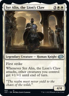 Syr Alin, the Lion's Claw [Jumpstart 2022] | Good Games Cannington
