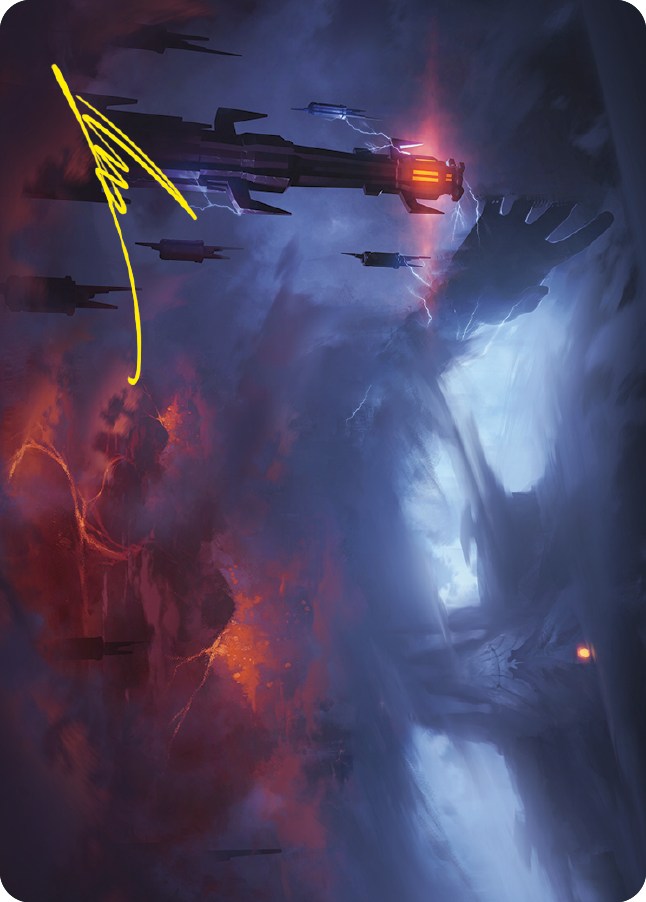 Shadow of the Enemy Art Card (Gold-Stamped Signature) [The Lord of the Rings: Tales of Middle-earth Art Series] | Good Games Cannington