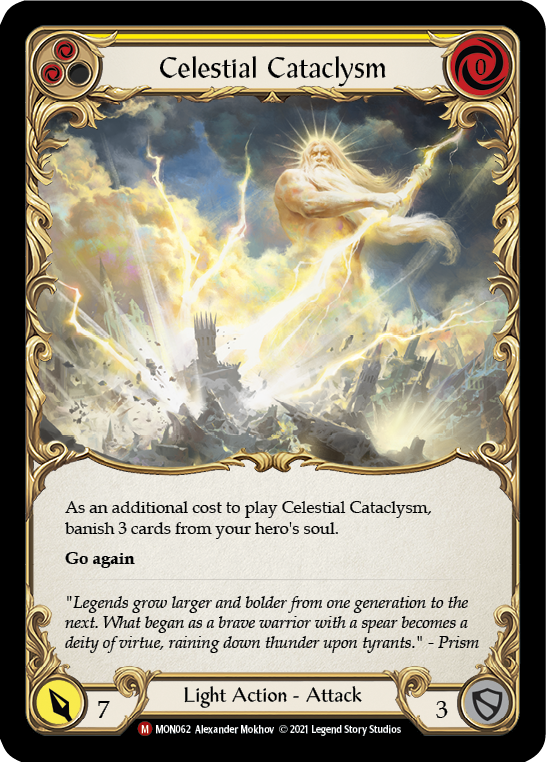 Celestial Cataclysm [MON062-RF] 1st Edition Rainbow Foil | Good Games Cannington