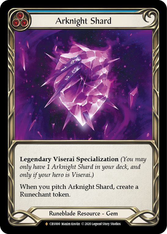 Arknight Shard [CRU000] 1st Edition Cold Foil | Good Games Cannington