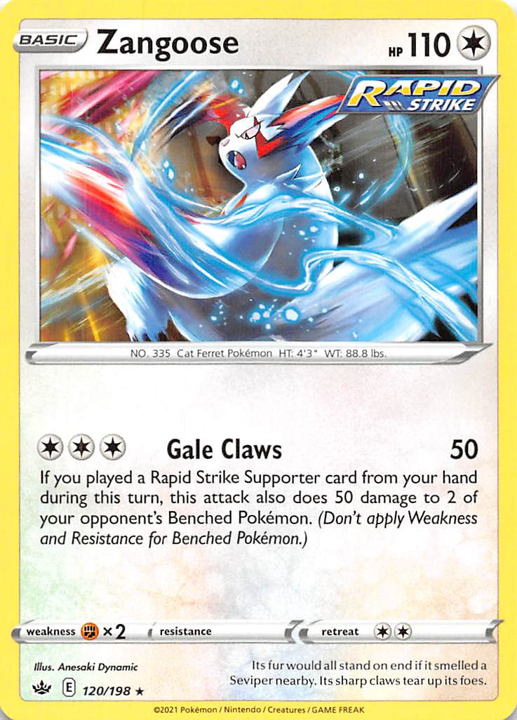Zangoose (120/198) [Sword & Shield: Chilling Reign] | Good Games Cannington