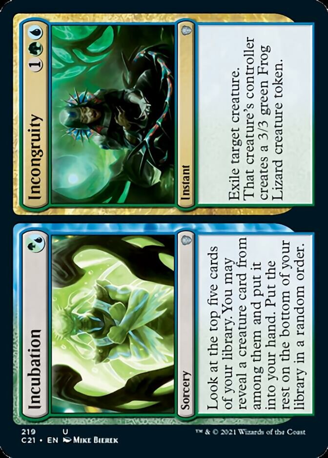Incubation // Incongruity [Commander 2021] | Good Games Cannington