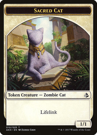 Sacred Cat Token [Amonkhet Tokens] | Good Games Cannington