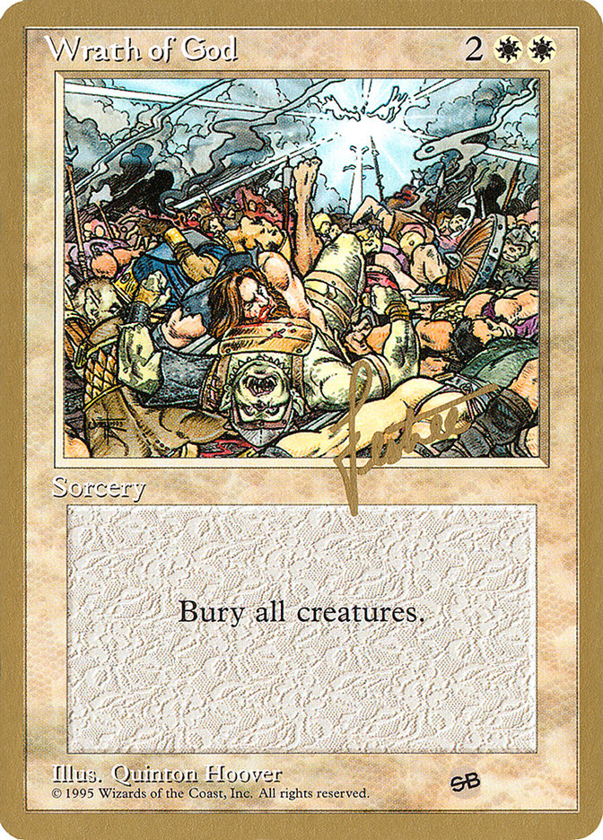 Wrath of God (Bertrand Lestree) (SB) [Pro Tour Collector Set] | Good Games Cannington