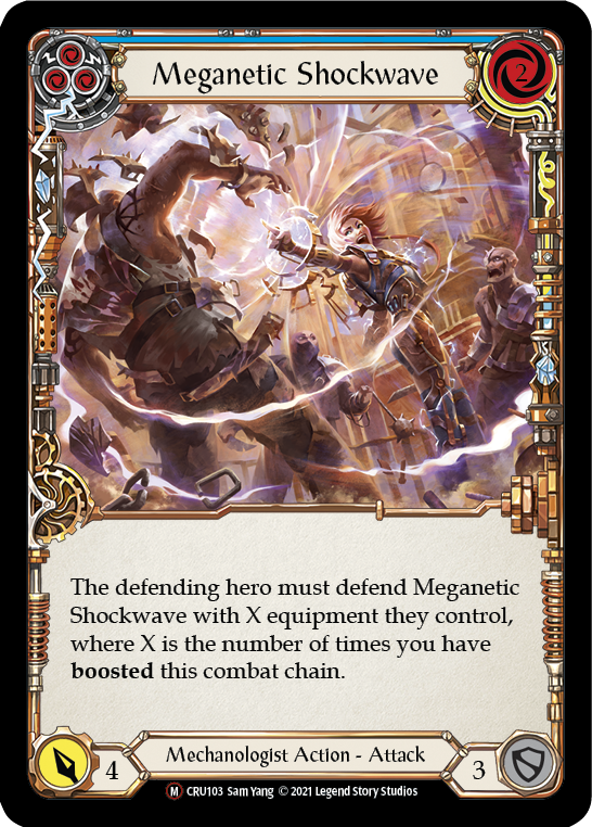 Meganetic Shockwave [U-CRU103-RF] Unlimited Rainbow Foil | Good Games Cannington