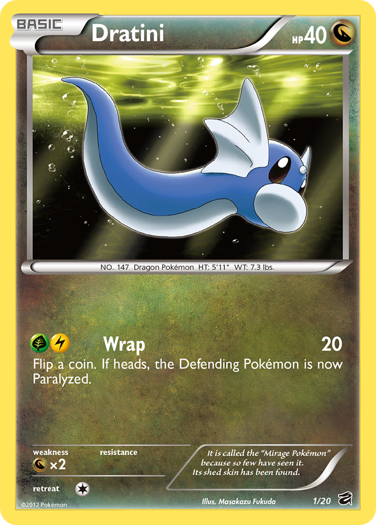 Dratini (1/20) [Black & White: Dragon Vault] | Good Games Cannington