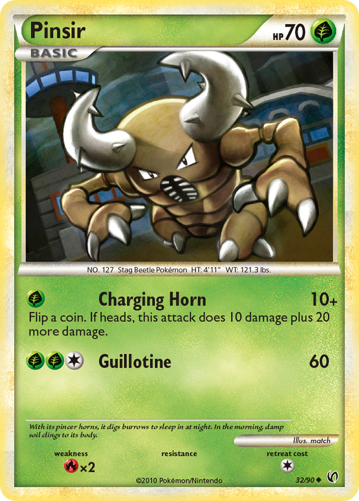 Pinsir (32/90) [HeartGold & SoulSilver: Undaunted] | Good Games Cannington