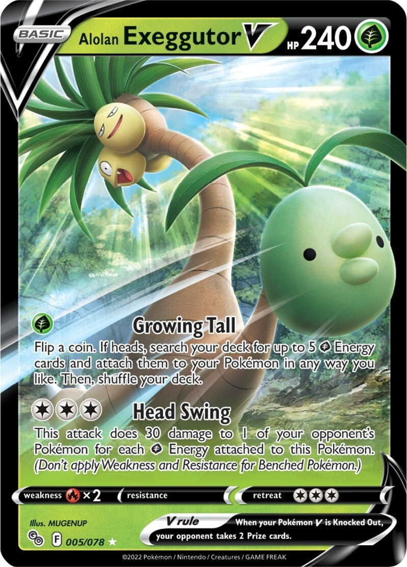 Alolan Exeggutor V (005/078) [Pokémon GO] | Good Games Cannington