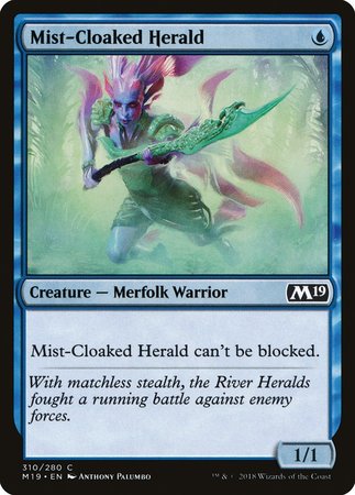 Mist-Cloaked Herald [Core Set 2019] | Good Games Cannington