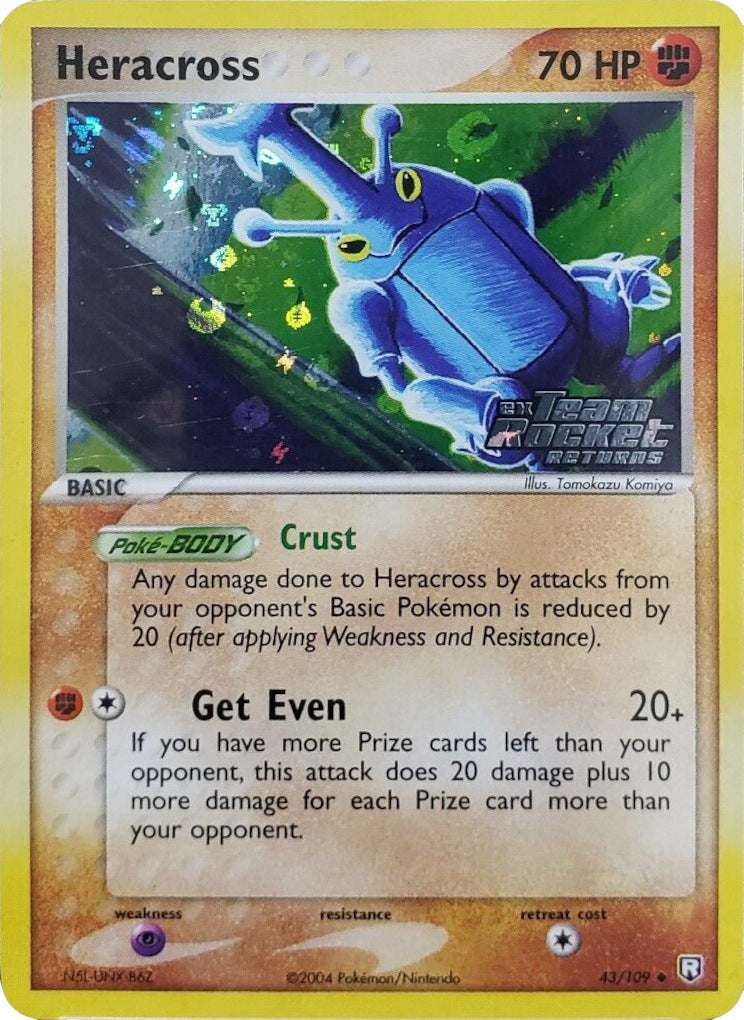 Heracross (43/109) (Stamped) [EX: Team Rocket Returns] | Good Games Cannington
