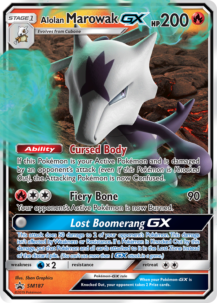 Alolan Marowak GX (SM187) [Sun & Moon: Black Star Promos] | Good Games Cannington