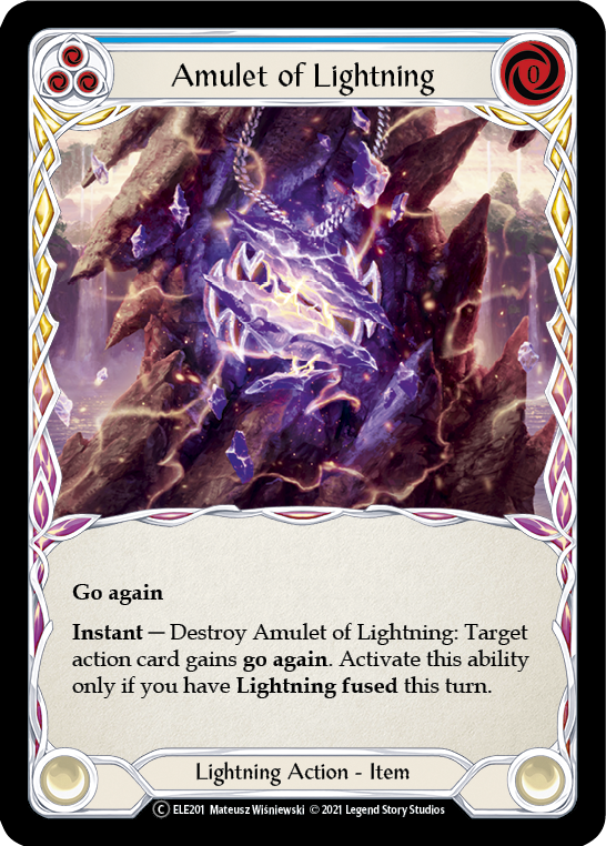 Amulet of Lightning [U-ELE201] Unlimited Normal | Good Games Cannington