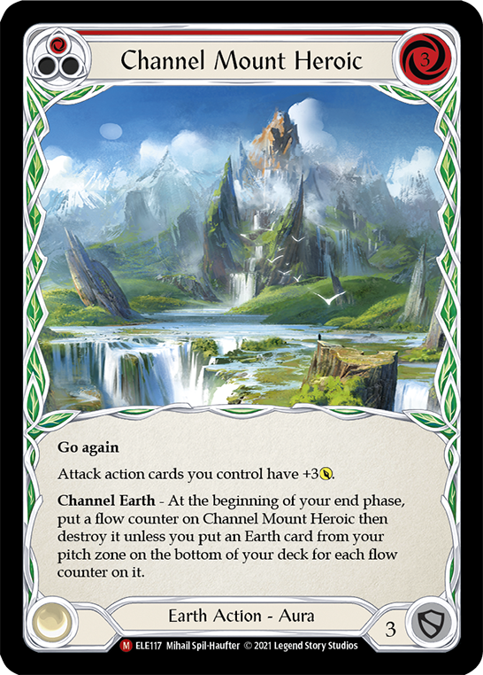 Channel Mount Heroic [ELE117] (Tales of Aria)  1st Edition Rainbow Foil | Good Games Cannington