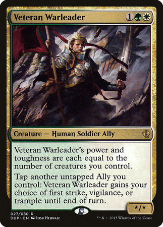 Veteran Warleader [Duel Decks: Zendikar vs. Eldrazi] | Good Games Cannington