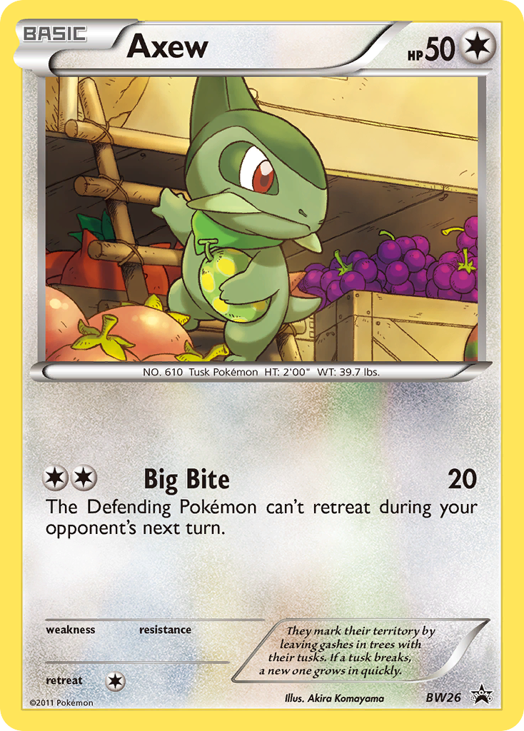 Axew (BW26) [Black & White: Black Star Promos] | Good Games Cannington