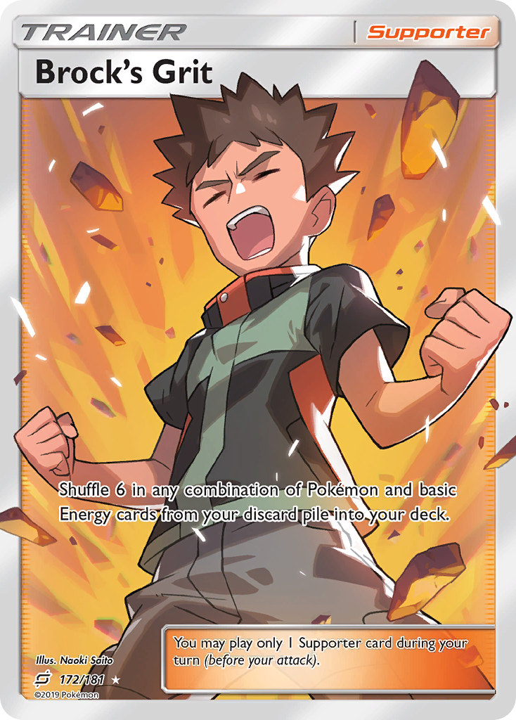 Brock's Grit (172/181) [Sun & Moon: Team Up] | Good Games Cannington
