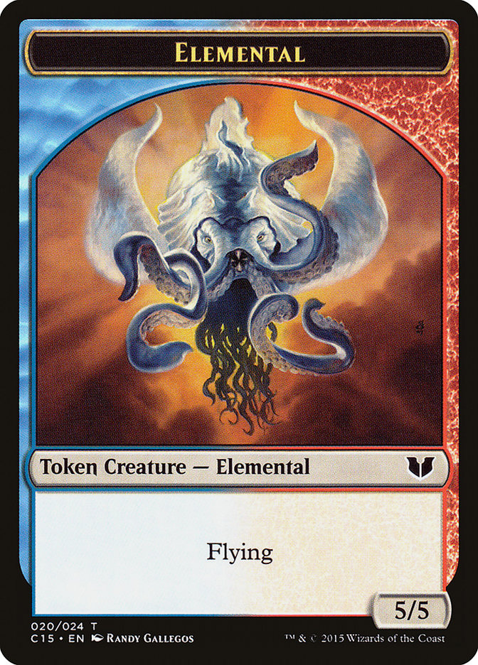 Drake // Elemental (020) Double-Sided Token [Commander 2015 Tokens] | Good Games Cannington