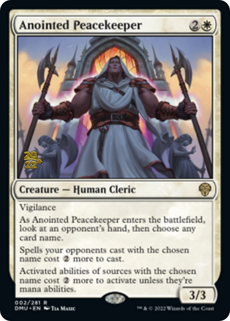 Anointed Peacekeeper [Dominaria United Prerelease Promos] | Good Games Cannington