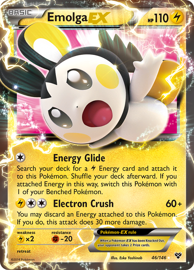 Emolga EX (46/146) [XY: Base Set] | Good Games Cannington