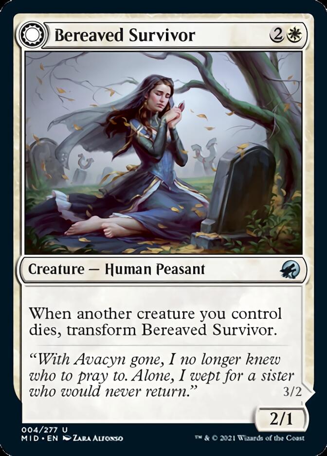 Bereaved Survivor // Dauntless Avenger [Innistrad: Midnight Hunt] | Good Games Cannington