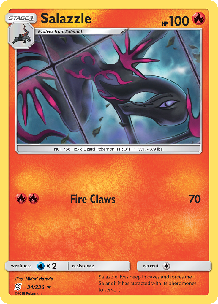 Salazzle (34/236) [Sun & Moon: Unified Minds] | Good Games Cannington