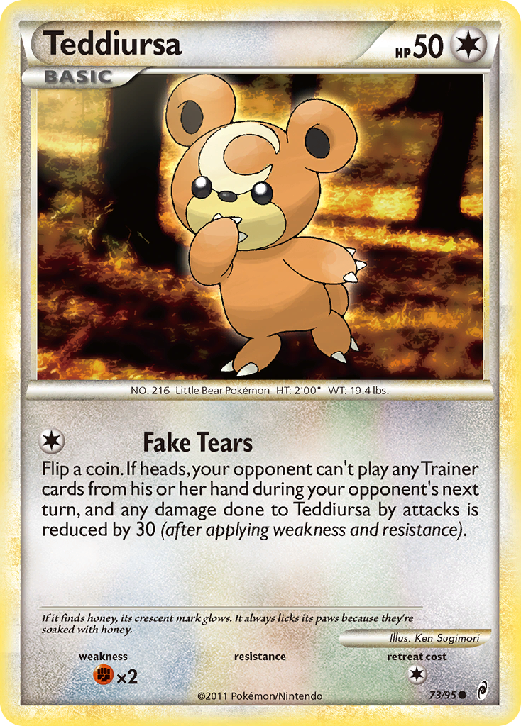 Teddiursa (73/95) [HeartGold & SoulSilver: Call of Legends] | Good Games Cannington
