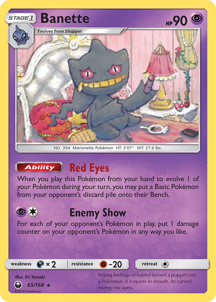 Banette (65/168) [Sun & Moon: Celestial Storm] | Good Games Cannington