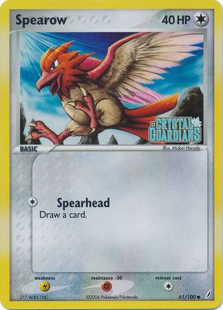 Spearow (61/100) (Stamped) [EX: Crystal Guardians] | Good Games Cannington