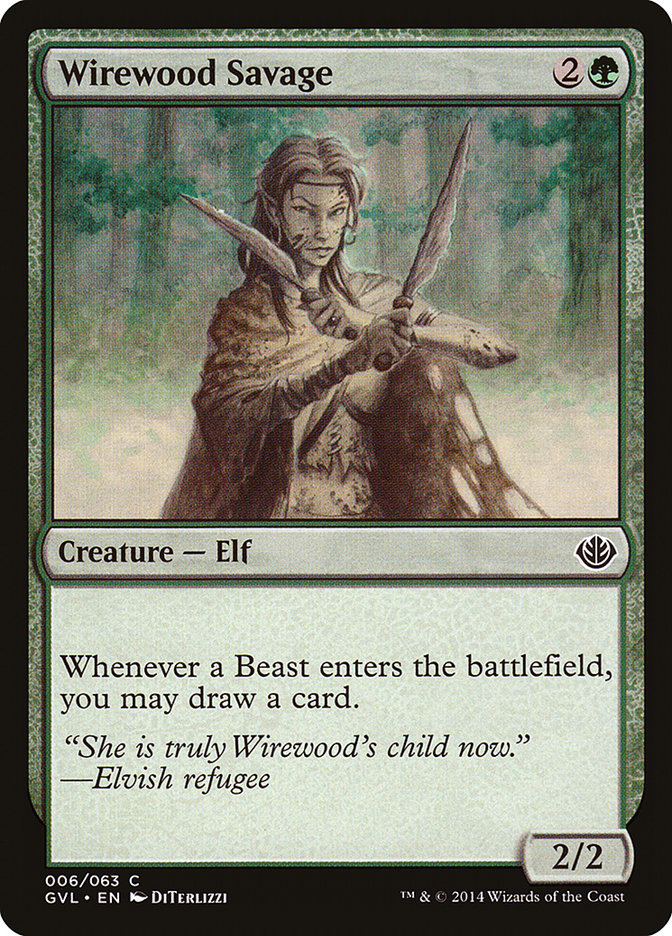 Wirewood Savage (Garruk vs. Liliana) [Duel Decks Anthology] | Good Games Cannington