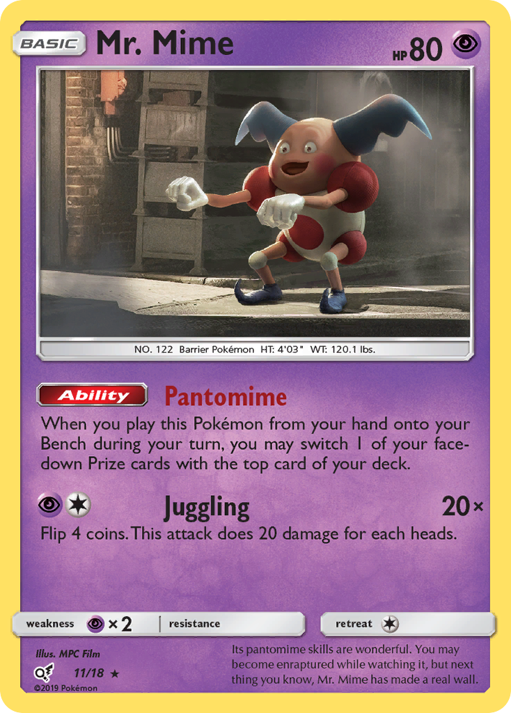 Mr. Mime (11/18) [Sun & Moon: Detective Pikachu] | Good Games Cannington