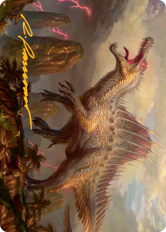 Etali, Primal Conqueror Art Card (Gold-Stamped Signature) [March of the Machine Art Series] | Good Games Cannington
