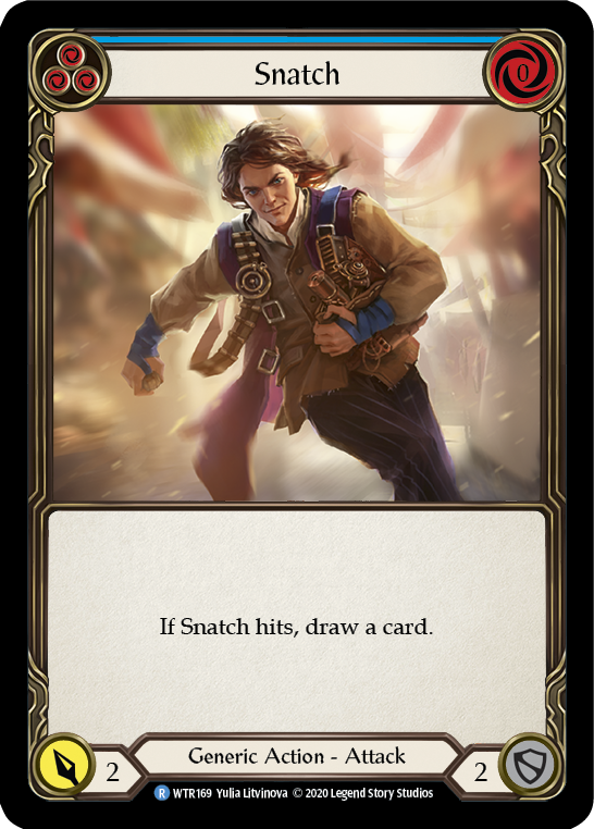 Snatch (Blue) [U-WTR169] (Welcome to Rathe Unlimited)  Unlimited Rainbow Foil | Good Games Cannington