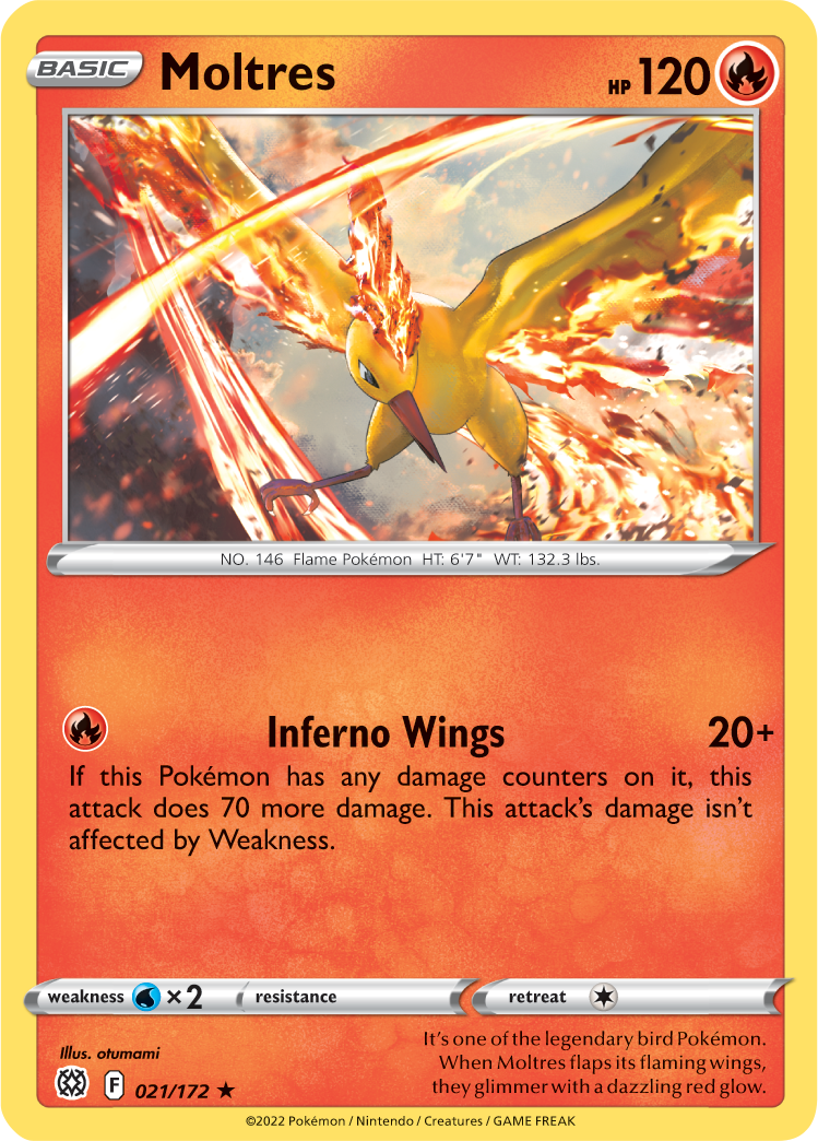Moltres (021/172) [Sword & Shield: Brilliant Stars] | Good Games Cannington