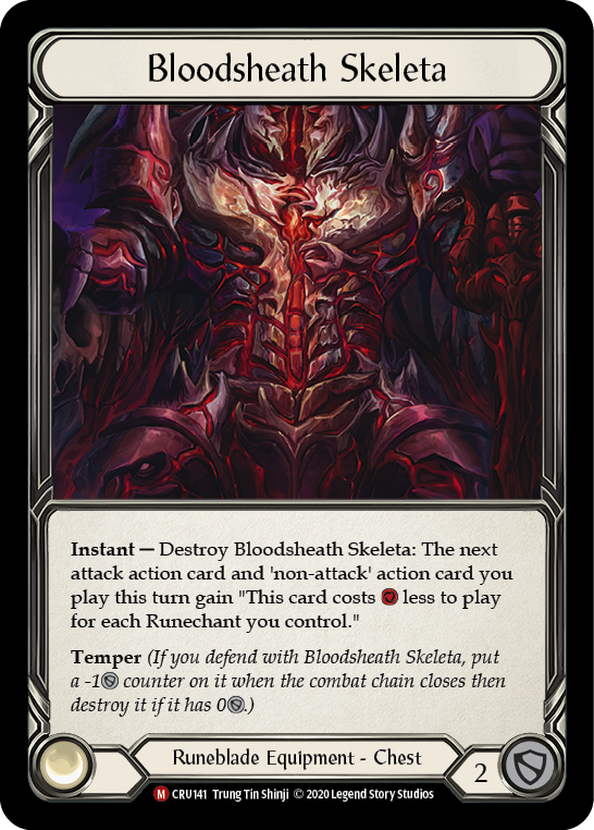 Bloodsheath Skeleta [CRU141] 1st Edition Normal | Good Games Cannington