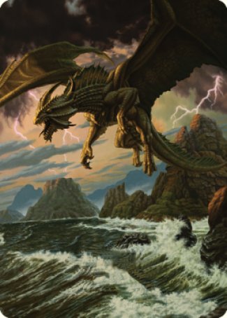 Ancient Bronze Dragon Art Card (03) [Commander Legends: Battle for Baldur's Gate Art Series] | Good Games Cannington