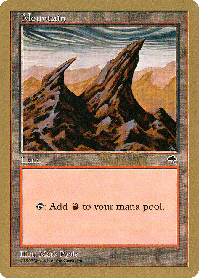 Mountain (mlp344) (Mark Le Pine) [World Championship Decks 1999] | Good Games Cannington