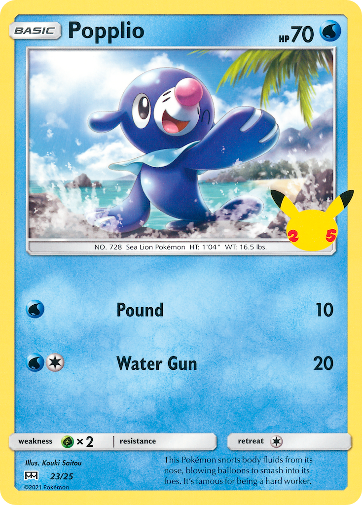 Popplio (23/25) [McDonald's 25th Anniversary] | Good Games Cannington