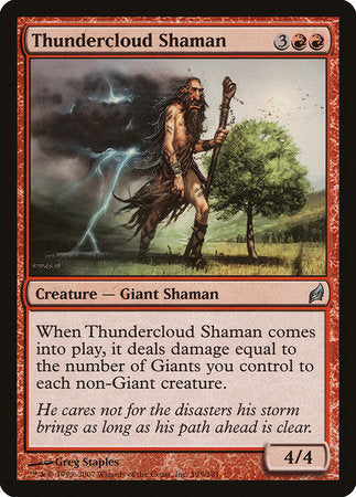 Thundercloud Shaman [Lorwyn] | Good Games Cannington