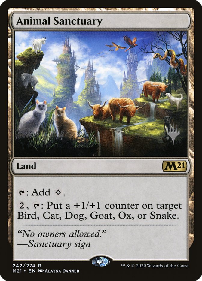 Animal Sanctuary (Promo Pack) [Core Set 2021 Promos] | Good Games Cannington