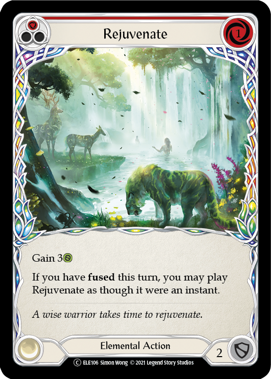 Rejuvenate (Red) [U-ELE106] Unlimited Rainbow Foil | Good Games Cannington