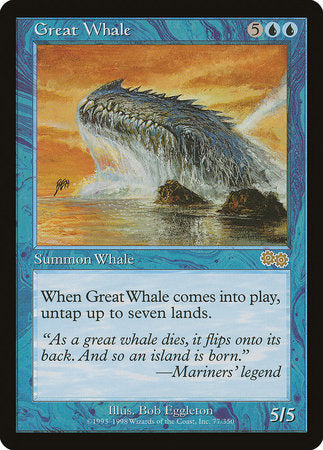 Great Whale [Urza's Saga] | Good Games Cannington