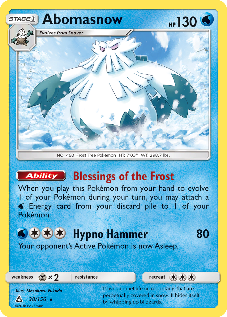 Abomasnow (38/156) [Sun & Moon: Ultra Prism] | Good Games Cannington