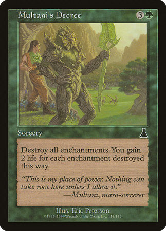 Multani's Decree [Urza's Destiny] | Good Games Cannington